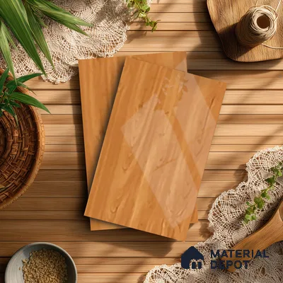 Wooden Look LM 21353 Crown Woody 8 ft x 4 ft Texture Finish Decorative Laminate - 1 mm | Suitable for TV Unit, Wardrobe, Kitchen Cabinets