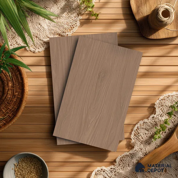 Wooden Look LM 21364 Monarchial Walnut 8 ft x 4 ft Texture Finish Decorative Laminate - 1 mm | Suitable for TV Unit, Wardrobe, Kitchen Cabinets