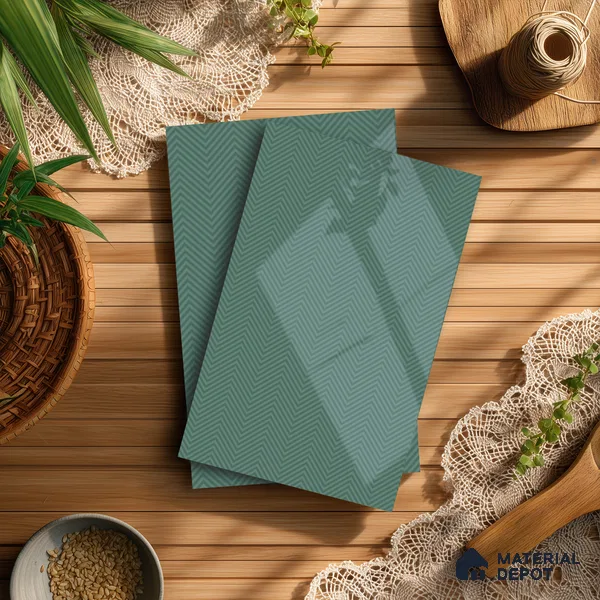 Teal Green Solid Colors Look LM 21383 8 ft x 4 ft High Gloss Finish Decorative Laminate - 1 mm | Suitable for Living Room, Kitchen, Office