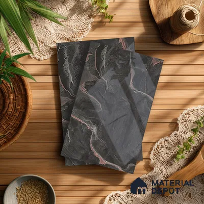 Grey Marble Look LM 21397 8 ft x 4 ft High Gloss Finish Decorative Laminate - 1 mm | Suitable for TV Unit, Wardrobe, Kitchen Cabinets