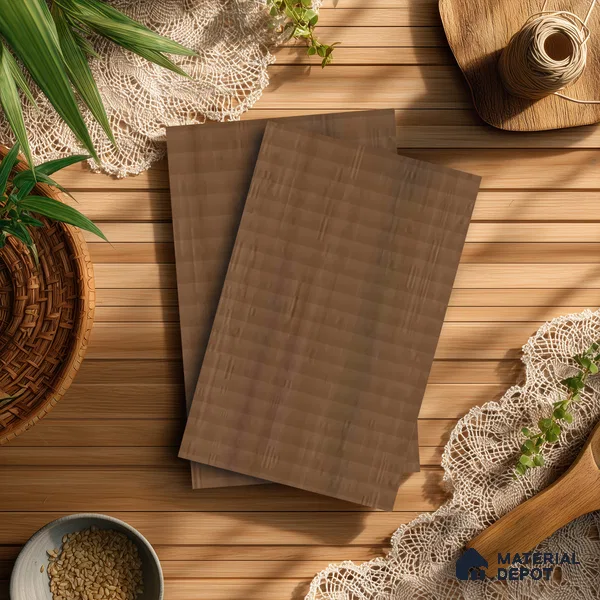 Wooden Look LM 21408 African Walnut Light 8 ft x 4 ft Texture Finish Decorative Laminate - 1 mm | Suitable for TV Unit, Wardrobe, Kitchen Cabinets