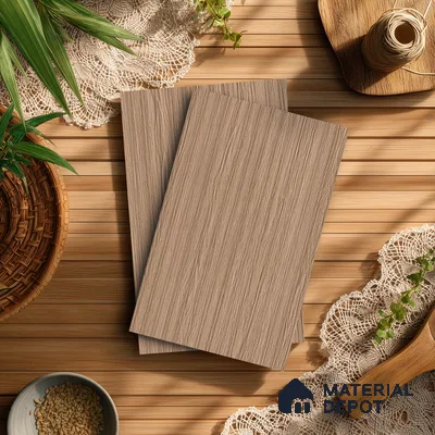 Wooden Fluted LM 21419 8 ft x 4 ft Texture Finish Decorative Laminate - 1 mm | Suitable for TV Unit,Wardrobe, Kitchen Cabinets