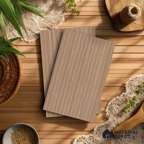 Wooden Fluted LM 21419 8 ft x 4 ft Texture Finish Decorative Laminate - 1 mm | Suitable for TV Unit,Wardrobe, Kitchen Cabinets