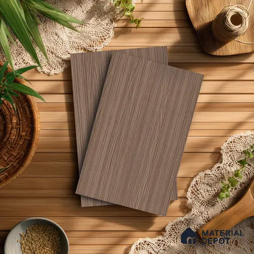 Wooden Fluted LM 21420 8 ft x 4 ft Texture Finish Decorative Laminate - 1 mm | Suitable for TV Unit,Wardrobe, Kitchen Cabinets