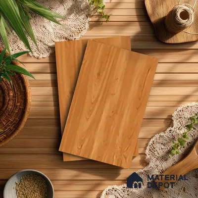 Wooden Look LM 21428 Crown Woody 8 ft x 4 ft Texture Finish Decorative Laminate - 1 mm | Suitable for TV Unit, Wardrobe, Kitchen Cabinets