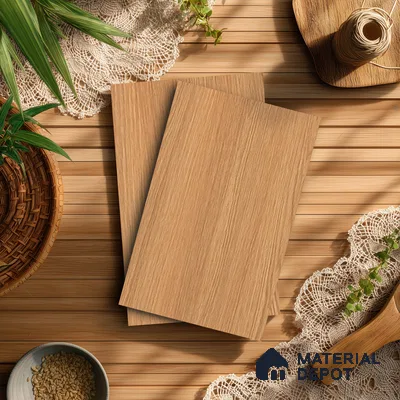 Wooden Look LM 21448 Sober Oak 8 ft x 4 ft Suede Finish Decorative Laminate - 1 mm | Suitable for TV Unit, Wardrobe, Kitchen Cabinets