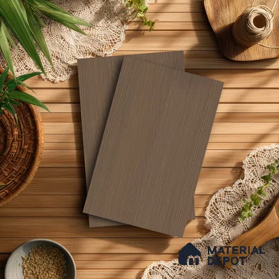 Wooden Look LM 21458 Castellano Oak Dark 8 ft x 4 ft Suede Finish Decorative Laminate - 1 mm | Suitable for TV Unit, Wardrobe, Kitchen Cabinets