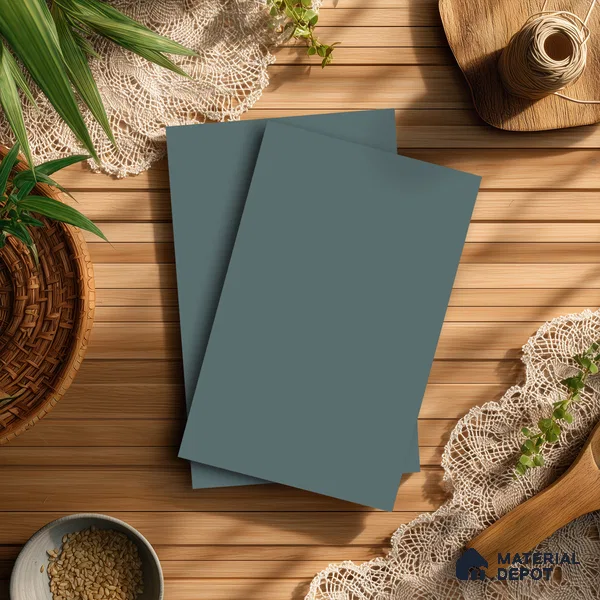 Sky Blue Solid Colors Look LM 23729 8 ft x 4 ft Matte Finish Decorative Laminate - 1 mm | Suitable for Living Room, Kitchen, Office