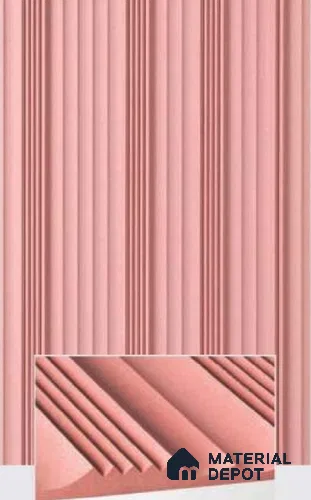 Duco Paintable Linear Crest 8 ft x 4 ft CNC Made HDHMR Panel - 12 mm