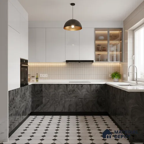 Ferrero 1B 0840 Blush Cloud 8 ft x 4 ft Solid Series High Gloss Finish Acrylic Laminate - 1.5 mm (LM 01136) | Matching Edgeband Code - 840 | Suitable for Kitchen Cabinets, Study Areas, Wardrobe