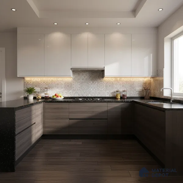 Ferrero 1B 0804 Lilac Frost 8 ft x 4 ft Solid Series High Gloss Finish Acrylic Laminate - 1.5 mm (LM 01151) | Matching Edgeband Code - 804 | Suitable for Kitchen Cabinets, Study Areas, Wardrobe