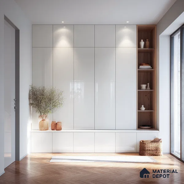 Ferrero 1B 0804 Lilac Frost 8 ft x 4 ft Solid Series High Gloss Finish Acrylic Laminate - 1.5 mm (LM 01151) | Matching Edgeband Code - 804 | Suitable for Kitchen Cabinets, Study Areas, Wardrobe