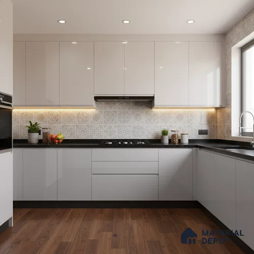 Ferrero 1B 0805 Pale Orchid 8 ft x 4 ft Solid Series High Gloss Finish Acrylic Laminate - 1.5 mm (LM 01152) | Matching Edgeband Code - 805 | Suitable for Kitchen Cabinets, Study Areas, Wardrobe