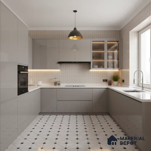 Ferrero 1B 0806 Hazy Violet 8 ft x 4 ft Solid Series High Gloss Finish Acrylic Laminate - 1.5 mm (LM 01153) | Matching Edgeband Code - 806 | Suitable for Kitchen Cabinets, Study Areas, Wardrobe