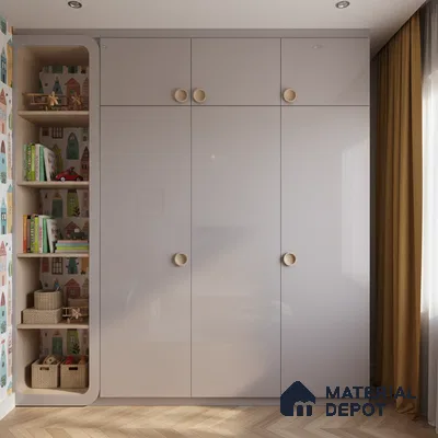 Ferrero 1B 0806 Hazy Violet 8 ft x 4 ft Solid Series High Gloss Finish Acrylic Laminate - 1.5 mm (LM 01153) | Matching Edgeband Code - 806 | Suitable for Kitchen Cabinets, Study Areas, Wardrobe
