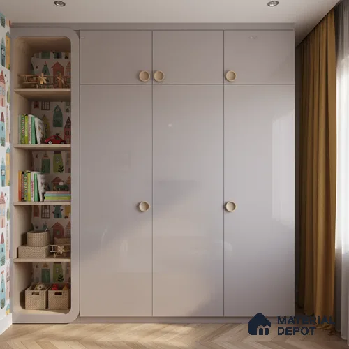 Ferrero 1B 0806 Hazy Violet 8 ft x 4 ft Solid Series High Gloss Finish Acrylic Laminate - 1.5 mm (LM 01153) | Matching Edgeband Code - 806 | Suitable for Kitchen Cabinets, Study Areas, Wardrobe