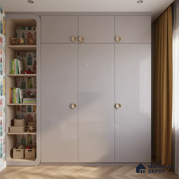 Ferrero 1B 0806 Hazy Violet 8 ft x 4 ft Solid Series High Gloss Finish Acrylic Laminate - 1.5 mm (LM 01153) | Matching Edgeband Code - 806 | Suitable for Kitchen Cabinets, Study Areas, Wardrobe
