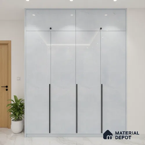 Ferrero 1B 0807 Lavender Haze 8 ft x 4 ft Solid Series High Gloss Finish Acrylic Laminate - 1.5 mm (LM 01157) | Matching Edgeband Code - 807 | Suitable for Kitchen Cabinets, Study Areas, Wardrobe