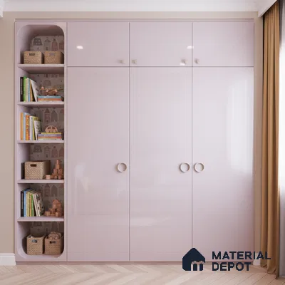 Ferrero 1B 0815 Pastel Violet 8 ft x 4 ft Solid Series High Gloss Finish Acrylic Laminate - 1.5 mm (LM 01158) | Matching Edgeband Code - 815 | Suitable for Kitchen Cabinets, Study Areas, Wardrobe