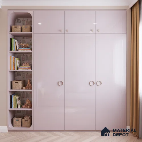 Ferrero 1B 0815 Pastel Violet 8 ft x 4 ft Solid Series High Gloss Finish Acrylic Laminate - 1.5 mm (LM 01158) | Matching Edgeband Code - 815 | Suitable for Kitchen Cabinets, Study Areas, Wardrobe