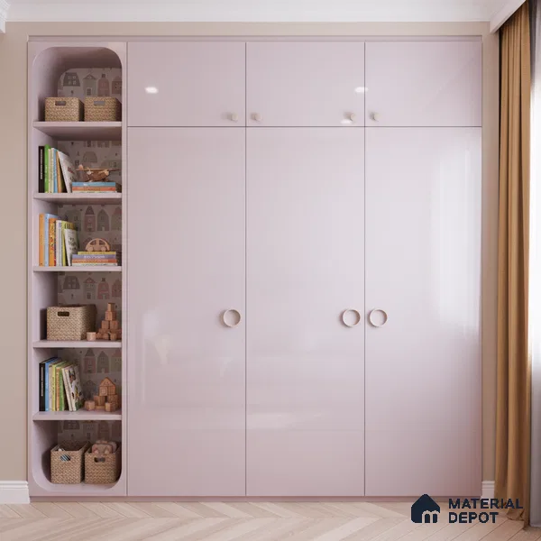 Ferrero 1B 0815 Pastel Violet 8 ft x 4 ft Solid Series High Gloss Finish Acrylic Laminate - 1.5 mm (LM 01158) | Matching Edgeband Code - 815 | Suitable for Kitchen Cabinets, Study Areas, Wardrobe