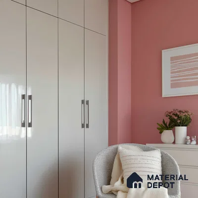 Ferrero 1B 0816 Slate Grey 8 ft x 4 ft Solid Series High Gloss Finish Acrylic Laminate - 1.5 mm (LM 01159) | Matching Edgeband Code - 816 | Suitable for Kitchen Cabinets, Study Areas, Wardrobe