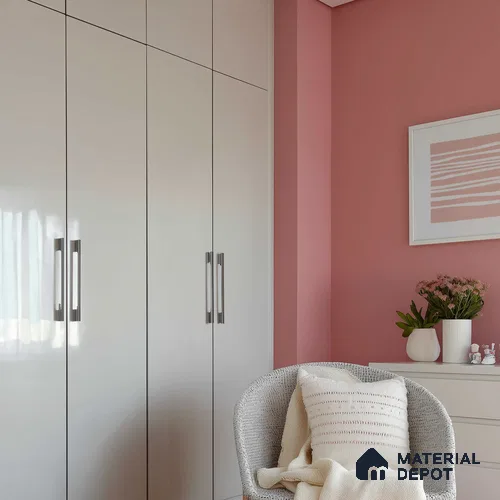 Ferrero 1B 0816 Slate Grey 8 ft x 4 ft Solid Series High Gloss Finish Acrylic Laminate - 1.5 mm (LM 01159) | Matching Edgeband Code - 816 | Suitable for Kitchen Cabinets, Study Areas, Wardrobe