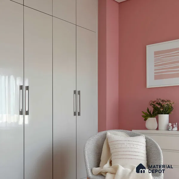 Ferrero 1B 0816 Slate Grey 8 ft x 4 ft Solid Series High Gloss Finish Acrylic Laminate - 1.5 mm (LM 01159) | Matching Edgeband Code - 816 | Suitable for Kitchen Cabinets, Study Areas, Wardrobe