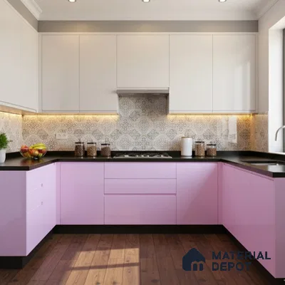 Ferrero 1B 0890 Electric Lavender 8 ft x 4 ft Solid Series High Gloss Finish Acrylic Laminate - 1.5 mm (LM 01160) | Suitable for Kitchen Cabinets, Study Areas, Wardrobe