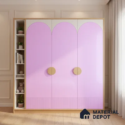 Ferrero 1B 0890 Electric Lavender 8 ft x 4 ft Solid Series High Gloss Finish Acrylic Laminate - 1.5 mm (LM 01160) | Suitable for Kitchen Cabinets, Study Areas, Wardrobe
