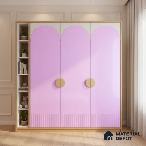 Ferrero 1B 0890 Electric Lavender 8 ft x 4 ft Solid Series High Gloss Finish Acrylic Laminate - 1.5 mm (LM 01160) | Suitable for Kitchen Cabinets, Study Areas, Wardrobe