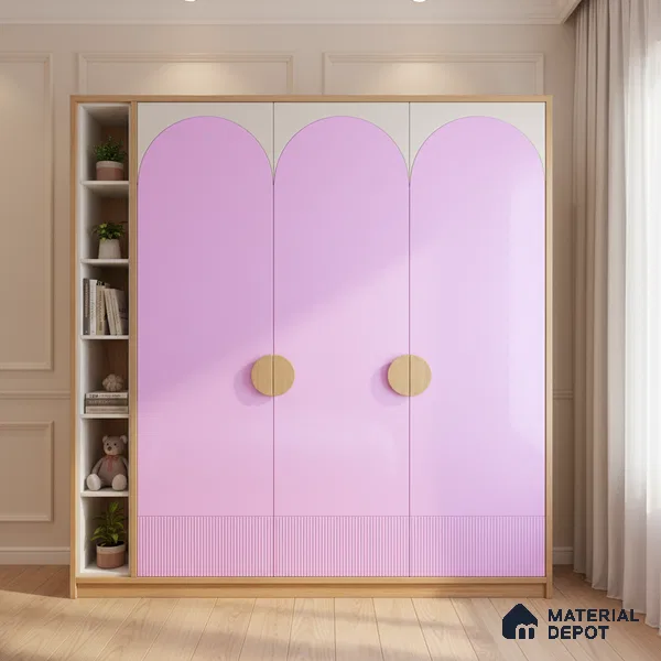 Ferrero 1B 0890 Electric Lavender 8 ft x 4 ft Solid Series High Gloss Finish Acrylic Laminate - 1.5 mm (LM 01160) | Suitable for Kitchen Cabinets, Study Areas, Wardrobe