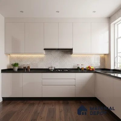 Ferrero 1C 01506 Blush Haze 8 ft x 4 ft High Gloss Finish 6H Anti Scratch Acrylic Laminate - 1.5 mm | Suitable for Living Room, Kitchen, Office