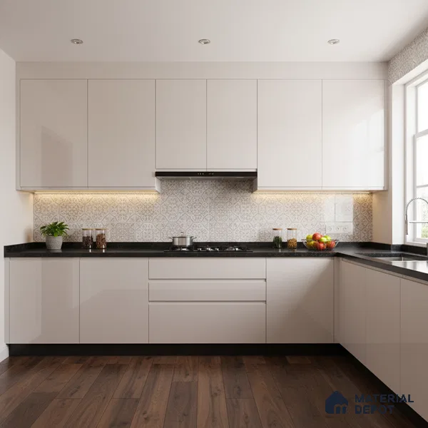 Ferrero 1C 01506 Blush Haze 8 ft x 4 ft High Gloss Finish 6H Anti Scratch Acrylic Laminate - 1.5 mm | Suitable for Living Room, Kitchen, Office