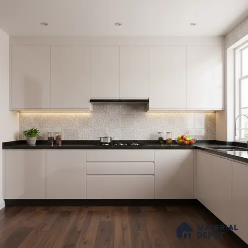 Ferrero 1C 01506 Blush Haze 8 ft x 4 ft High Gloss Finish 6H Anti Scratch Acrylic Laminate - 1.5 mm | Suitable for Living Room, Kitchen, Office