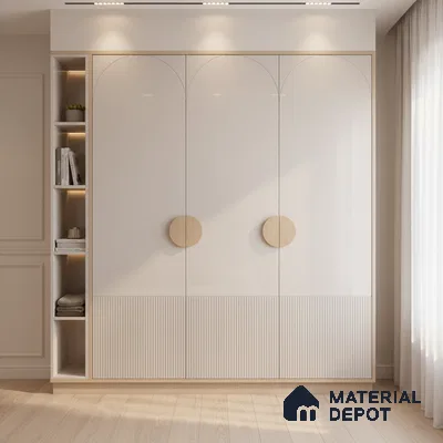Ferrero 1C 01506 Blush Haze 8 ft x 4 ft High Gloss Finish 6H Anti Scratch Acrylic Laminate - 1.5 mm | Suitable for Living Room, Kitchen, Office