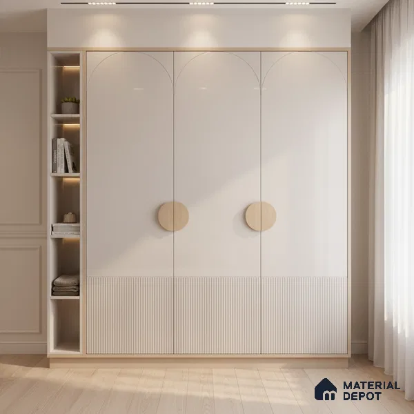 Ferrero 1C 01506 Blush Haze 8 ft x 4 ft High Gloss Finish 6H Anti Scratch Acrylic Laminate - 1.5 mm | Suitable for Living Room, Kitchen, Office