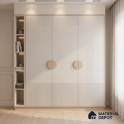 Ferrero 1C 01506 Blush Haze 8 ft x 4 ft High Gloss Finish 6H Anti Scratch Acrylic Laminate - 1.5 mm | Suitable for Living Room, Kitchen, Office