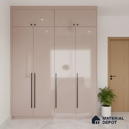 Ferrero 1C 01507 Desert Blush 8 ft x 4 ft High Gloss Finish 6H Anti Scratch Acrylic Laminate - 1.5 mm | Suitable for Living Room, Kitchen, Office