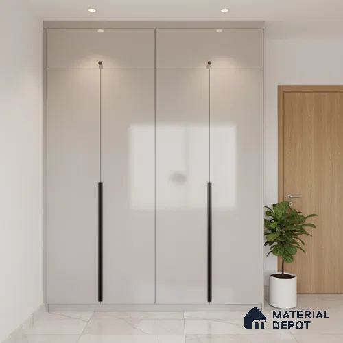 Ferrero 1C 01508 Velvet Frost 8 ft x 4 ft High Gloss Finish 6H Anti Scratch Acrylic Laminate - 1.5 mm | Suitable for Living Room, Kitchen, Office