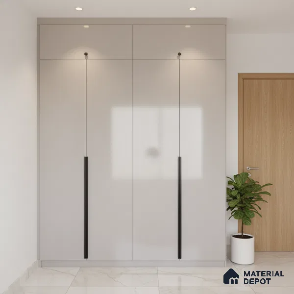 Ferrero 1C 01508 Velvet Frost 8 ft x 4 ft High Gloss Finish 6H Anti Scratch Acrylic Laminate - 1.5 mm | Suitable for Living Room, Kitchen, Office