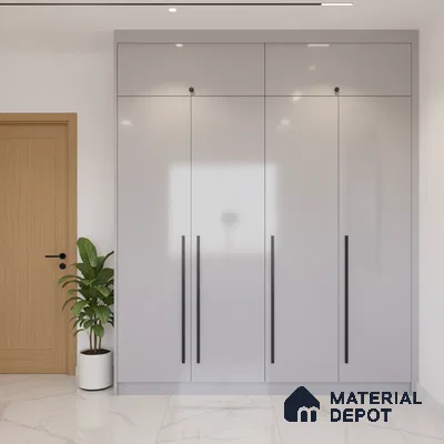 Ferrero 1C 01572 Misty Mauve 8 ft x 4 ft High Gloss Finish 6H Anti Scratch Acrylic Laminate - 1.5 mm | Suitable for Living Room, Kitchen, Office