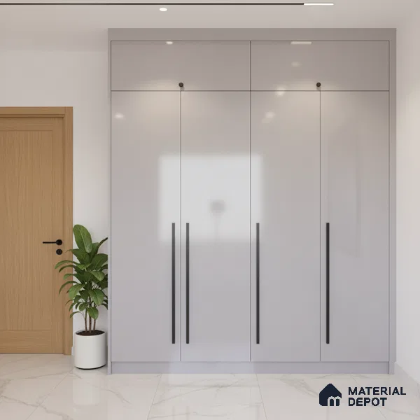 Ferrero 1C 01572 Misty Mauve 8 ft x 4 ft High Gloss Finish 6H Anti Scratch Acrylic Laminate - 1.5 mm | Suitable for Living Room, Kitchen, Office