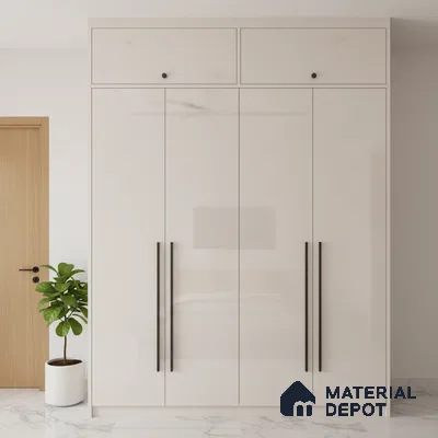 Ferrero 1C 01515 Gentle Blossom 8 ft x 4 ft High Gloss Finish 6H Anti Scratch Acrylic Laminate - 1.5 mm | Suitable for Living Room, Kitchen, Office