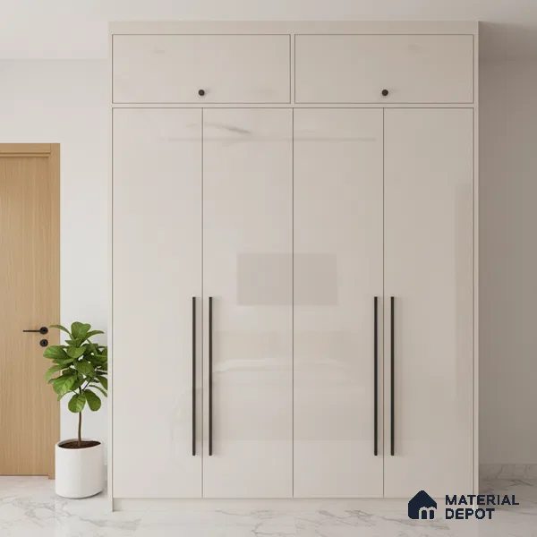 Ferrero 1C 01515 Gentle Blossom 8 ft x 4 ft High Gloss Finish 6H Anti Scratch Acrylic Laminate - 1.5 mm | Suitable for Living Room, Kitchen, Office