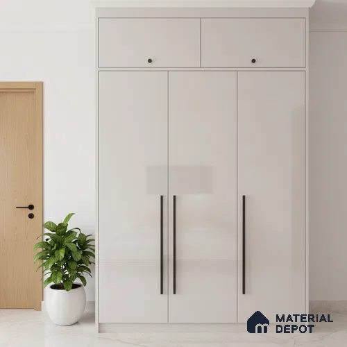 Ferrero 1C 01504 Warm Fog 8 ft x 4 ft High Gloss Finish 6H Anti Scratch Acrylic Laminate - 1.5 mm | Suitable for Living Room, Kitchen, Office