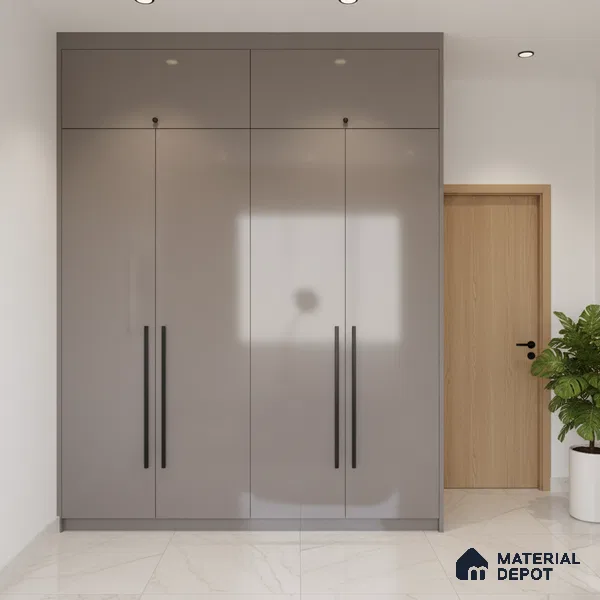 Ferrero 1C 01511 Ashwood Brown 8 ft x 4 ft High Gloss Finish 6H Anti Scratch Acrylic Laminate - 1.5 mm | Suitable for Living Room, Kitchen, Office