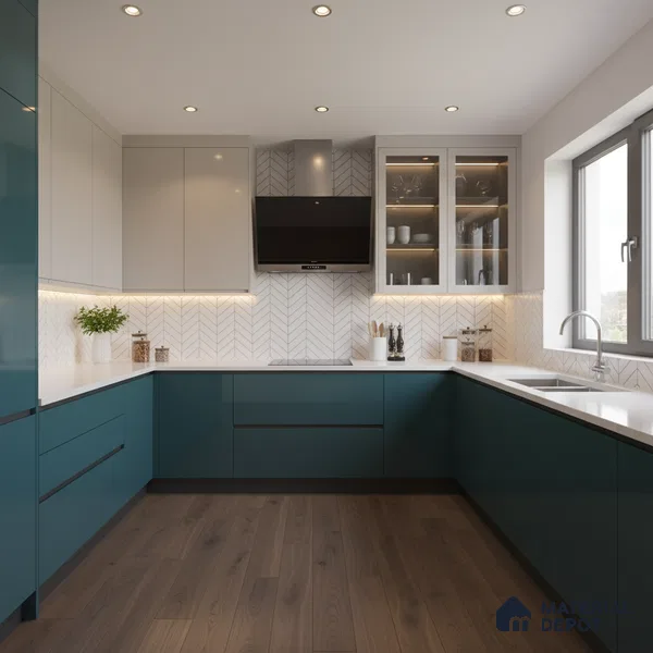Ferrero 1C 01521 Cloudy Pearl 8 ft x 4 ft High Gloss Finish 6H Anti Scratch Acrylic Laminate - 1.5 mm | Suitable for Living Room, Kitchen, Office