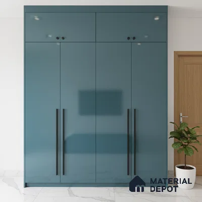 Ferrero 1C 01521 Cloudy Pearl 8 ft x 4 ft High Gloss Finish 6H Anti Scratch Acrylic Laminate - 1.5 mm | Suitable for Living Room, Kitchen, Office
