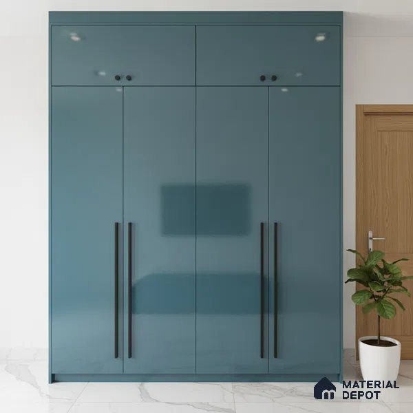 Ferrero 1C 01521 Cloudy Pearl 8 ft x 4 ft High Gloss Finish 6H Anti Scratch Acrylic Laminate - 1.5 mm | Suitable for Living Room, Kitchen, Office